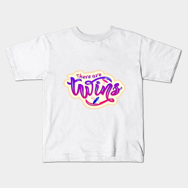 phrase There are twins with nipples soother. Kids T-Shirt by linasemenova